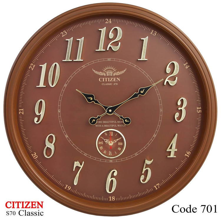 ساعت دیواری سیتیزن 701 پلاستیکی سایز 70