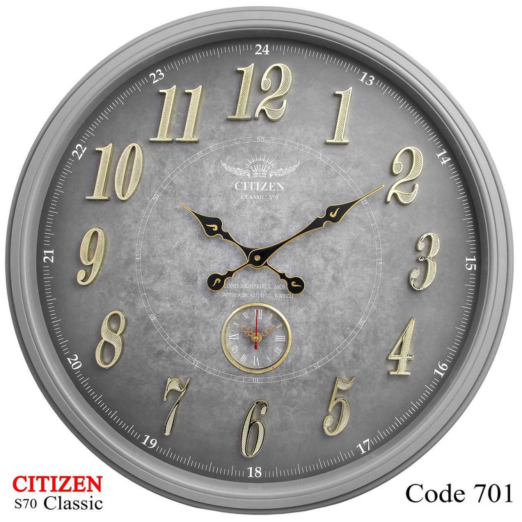 ساعت دیواری سیتیزن 701 پلاستیکی سایز 70