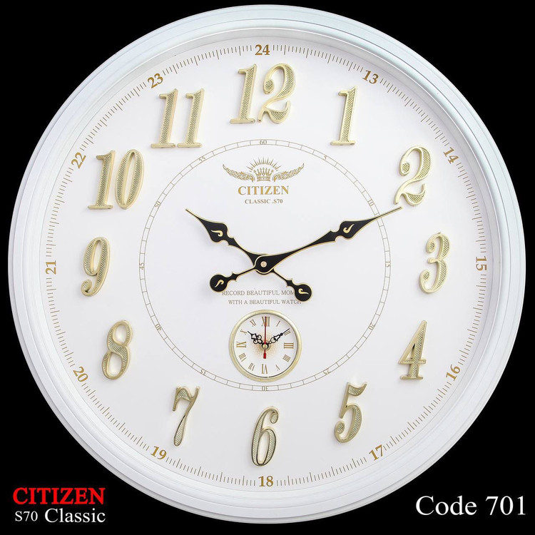 ساعت دیواری سیتیزن 701 پلاستیکی سایز 70