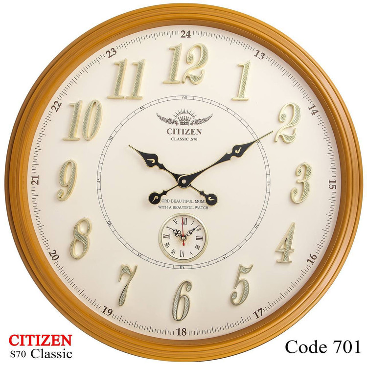 ساعت دیواری سیتیزن 701 پلاستیکی سایز 70