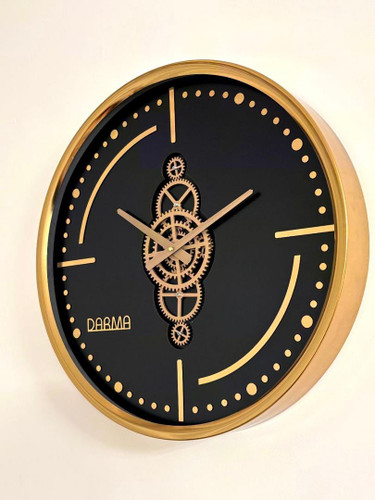 ساعت دیواری دارما 5510 طلایی | ساعت دیواری شیک و دکوراتیو فلزی
