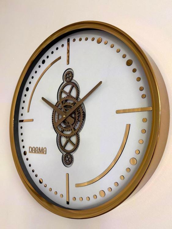 ساعت دیواری دارما 5510 طلایی | ساعت دیواری شیک و دکوراتیو فلزی