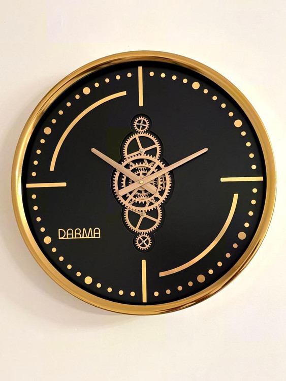 ساعت دیواری دارما 5510 طلایی | ساعت دیواری شیک و دکوراتیو فلزی