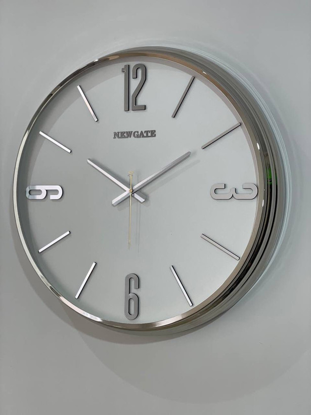 Newgate Wall Clock Model 402 Silver